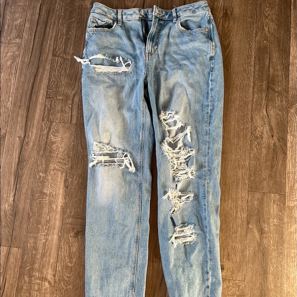 american eagle size 10 X-Long Mom Jeans